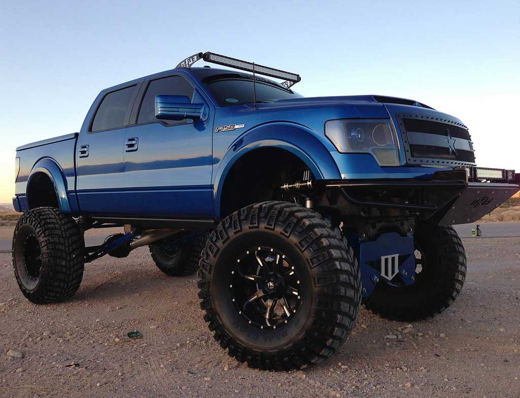 Modified pick up truck